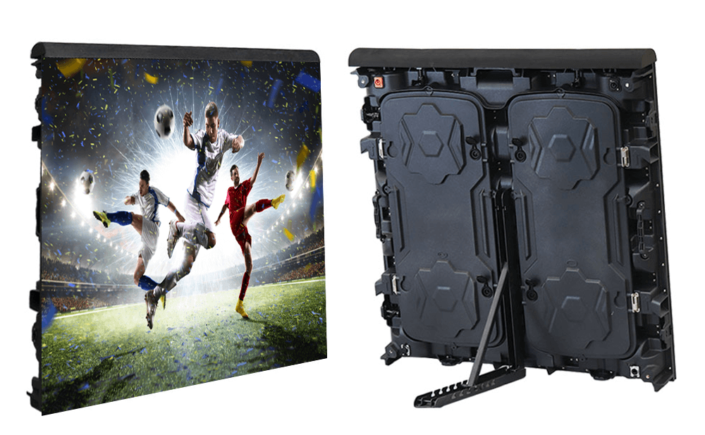 Arena 960 Series stadium cabinet front and rear on a white background