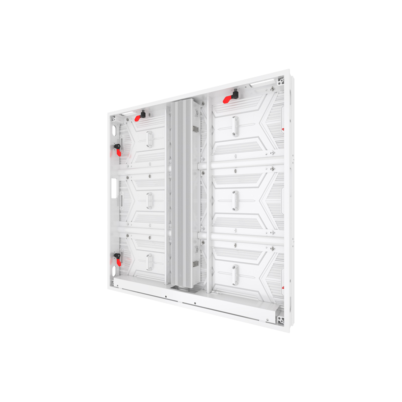 Titan 960 Pro white outdoor LED cabinet rear perspective