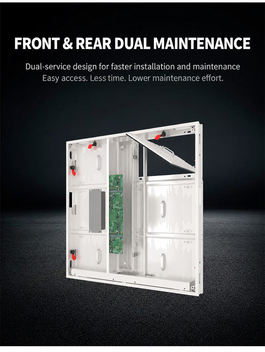 Titan 960 Pro white dual-side maintenance cabinet