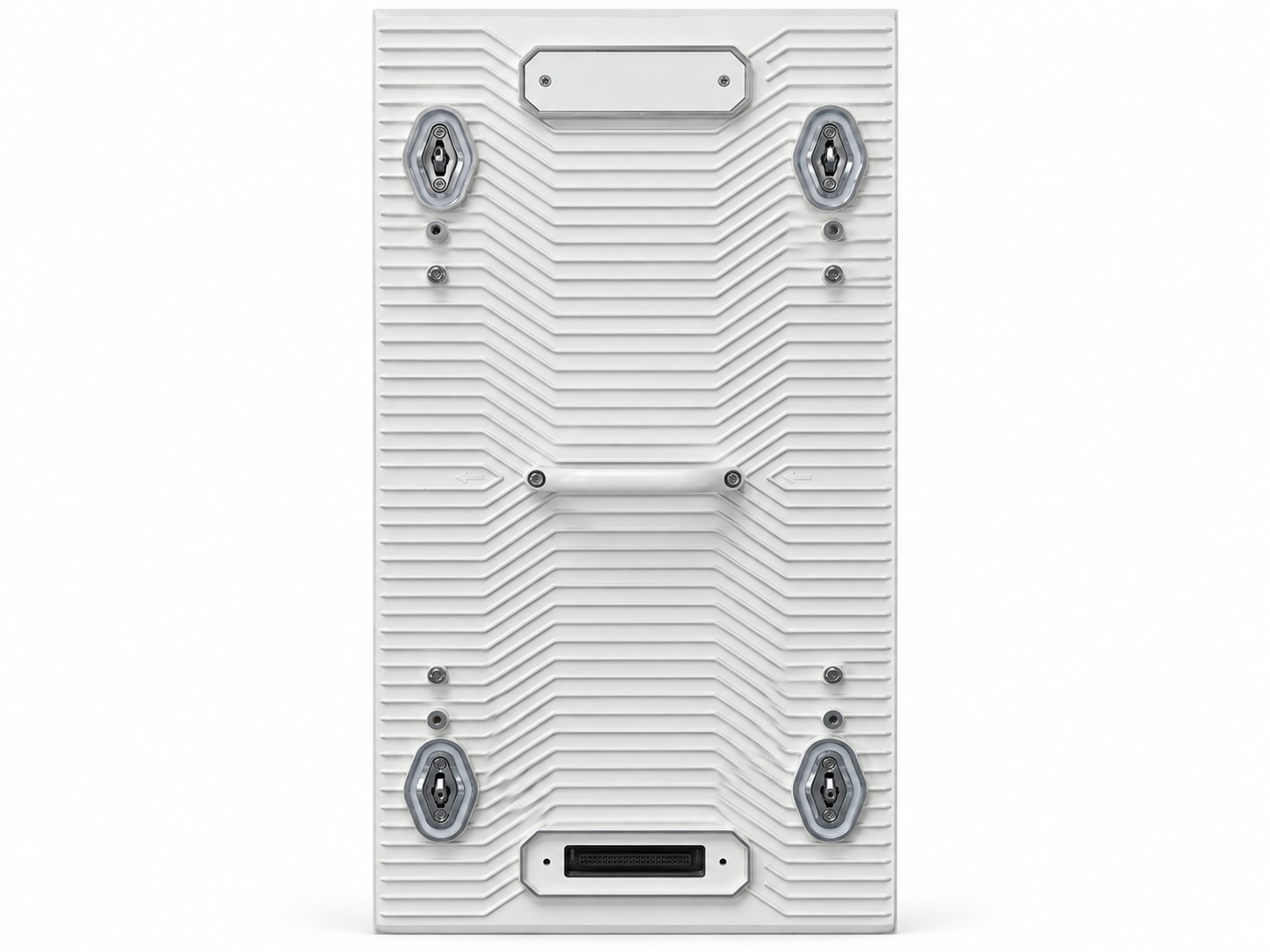 Titan 1000 Pro rectangular aluminum module rear shell on white background